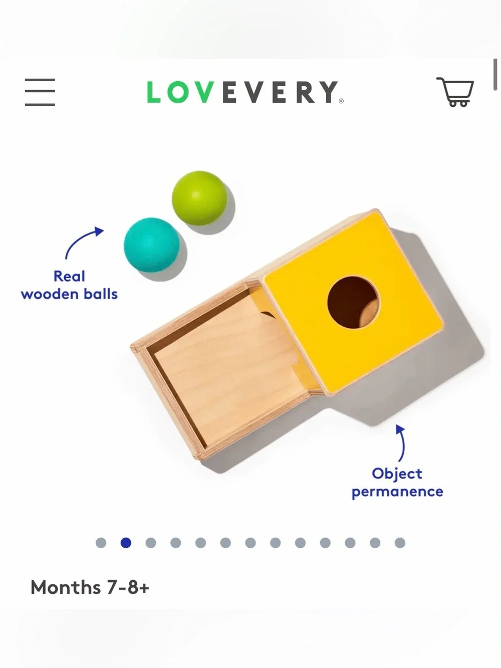 Like New! LOVEVERY Ball Drop Box!